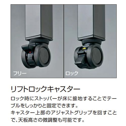 コクヨ ワークフィット（WORKFIT） スタンダードテーブル 両面タイプ