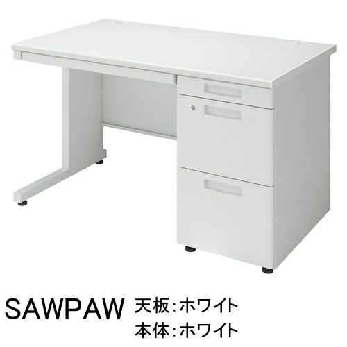 コクヨ インベント（INVENT） 片袖デスク 3段（V3）引き出し W1200