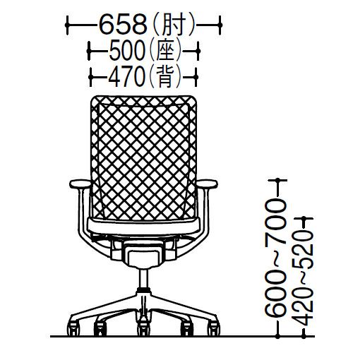 オカムラ　コーラル（Choral）　, メッシュタイプ　, ハイバック　デザインアーム　, フレームカラー・シルバー　, ボディカラー・ホワイト　,  CQ45GW-FS