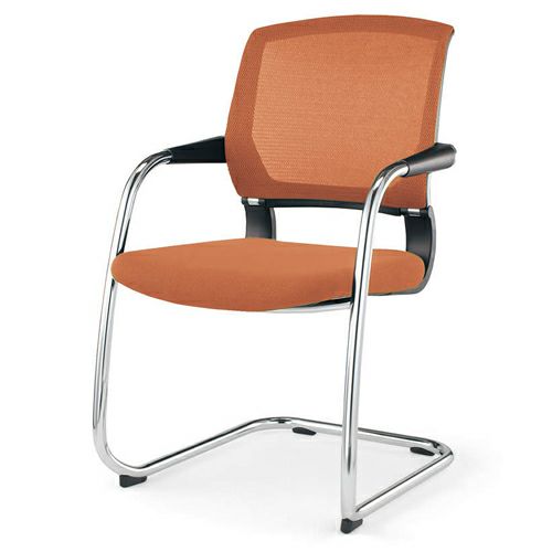 コクヨ サテリテ（Saterite） カンチレバー脚タイプ メッキ脚タイプ 肘